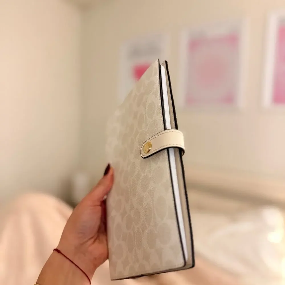 Coach white notebook new